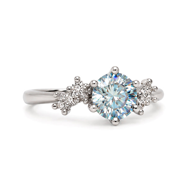 RS-10412 | Fancy Color 1CT Ring | White Gold Plated