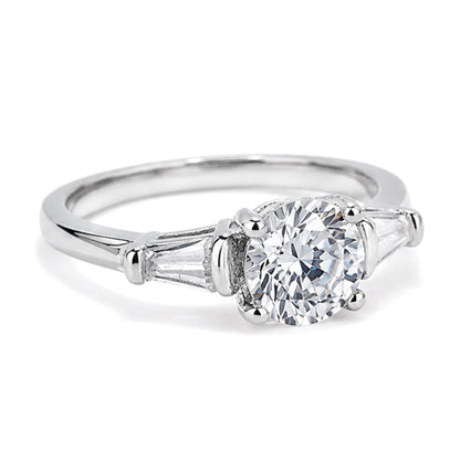 RS-10491 | D-Color 1CT Ring | White Gold Plated