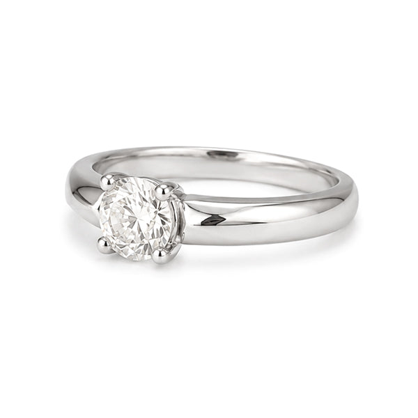 RS-10281 | Men's D-Color 0.5CT Ring | White Gold Plated