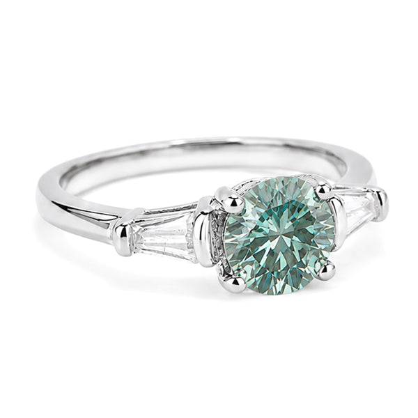 RS-10492 | Fancy Color 1CT Ring | White Gold Plated