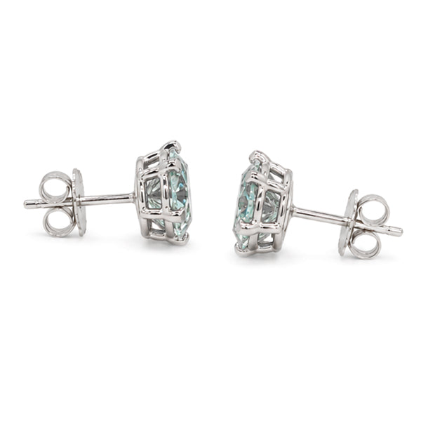 ES-20062 | Fancy Color 2CT Stud Earrings | White Gold Plated