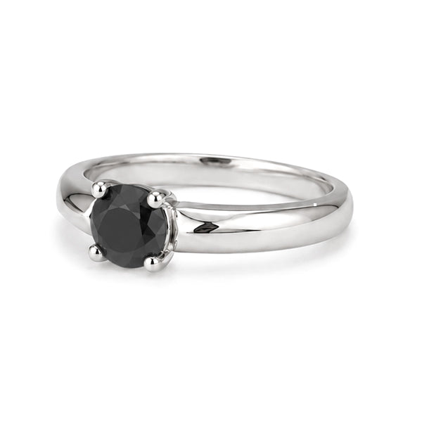 RS-10283 | Men's Fancy Color 0.5CT Ring | White Gold Plated