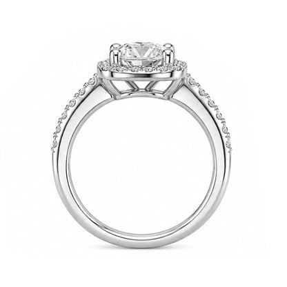 RS-10041 | D-Color 1CT Ring | White Gold Plated