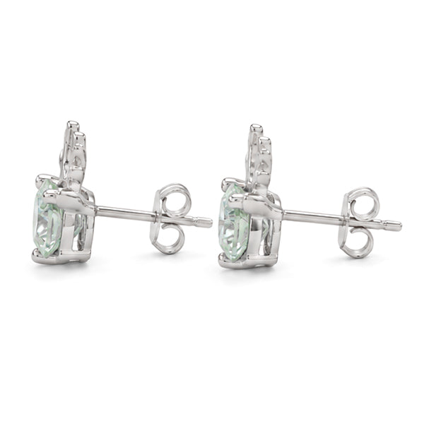 ES-20092 | Fancy Color 1CT Stud Earrings | White Gold Plated