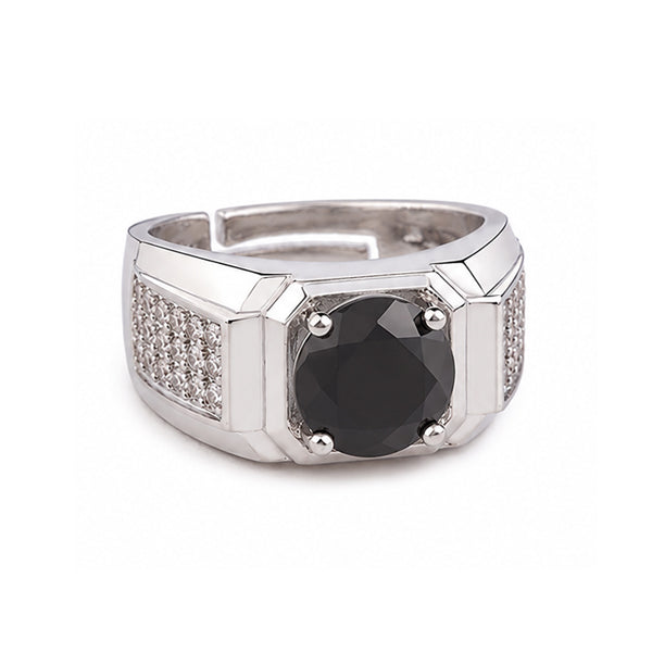 RS-10353 | Men's Fancy Color 2CT Ring | White Gold Plated