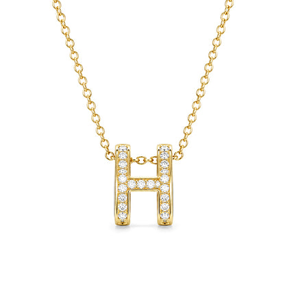 NS-30114 | Fancy Color 1.2mm/0.2CT Pendant Necklace | 18K Gold Plated