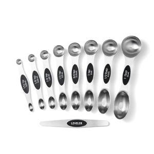 Dual-Head Measuring Spoon (9-Piece Set) - Black