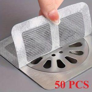 Disposable Drain Stickers (50-Pack)-Gray