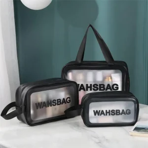 Toiletry Bag 4-Piece Set - Black