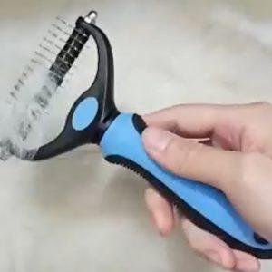 Pet Dual-Sided Dematting Comb - Blue